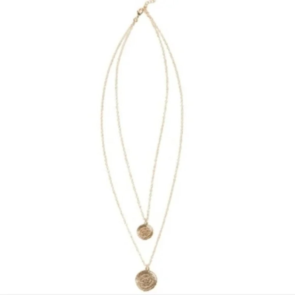 Double Coin Necklace